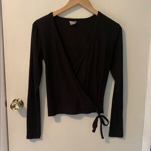 Black Wrap Top